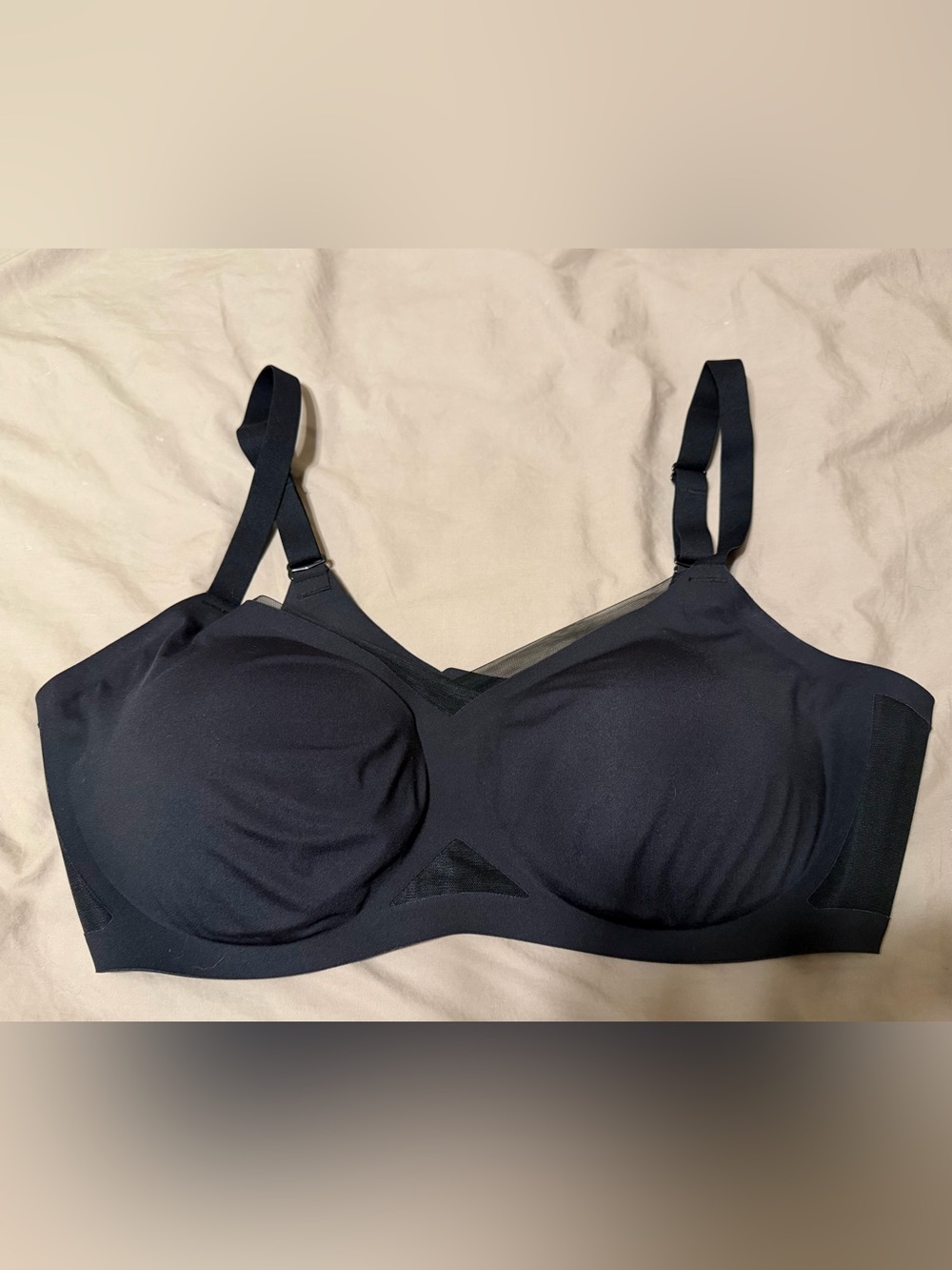 Honeylove Crossover Bra Size 1X 40C/D No Underwire Adjustable Straps Comfort